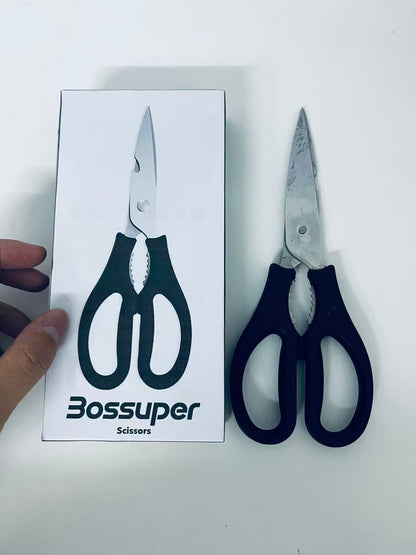 Bossuper Multifunctional Kitchen Scissors, Stainless Steel Heavy-Duty Food Shears, Multi-Purpose Tool for Home Kitchen