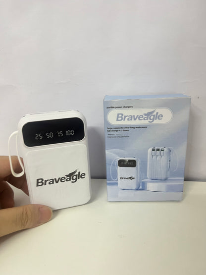 Braveagle Large-Capacity Portable Power Bank Reliable Item for Travel Battery Life