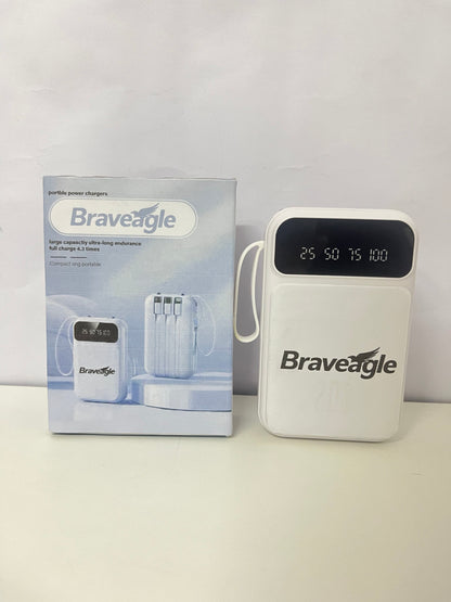 Braveagle Large-Capacity Portable Power Bank Reliable Item for Travel Battery Life