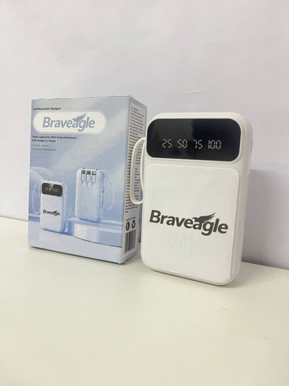 Braveagle Large-Capacity Portable Power Bank Reliable Item for Travel Battery Life