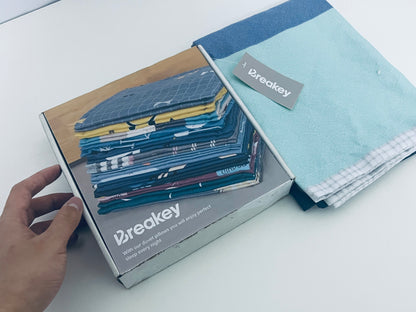 Breakey Color-Block Texture Pillowcase Comfortable & Skin-Friendly Sleep Item