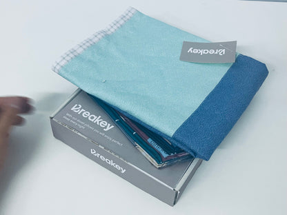 Breakey Color-Block Texture Pillowcase Comfortable & Skin-Friendly Sleep Item