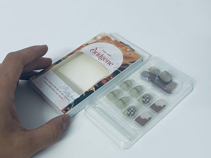 Bridgene Forest-Style Mushroom False Nails Retro Literary Style An Atmospheric Item for Finger Decoration
