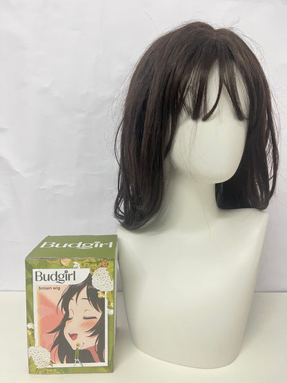 【Budgirl Brown Anime-Style Wig】—— Versatile Hairpiece for Cosplay & Daily Styling