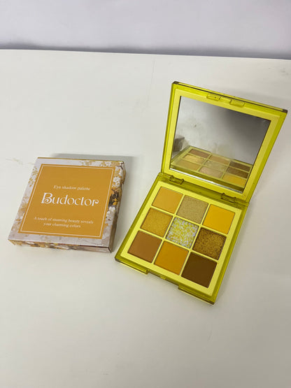 Budoctor 9 Colors Warm-toned Eyeshadow Palette, Matte Shimmer Glitter Multi-texture, Perfect for Autumn & Winter Atmospheric Makeup, Daily & Versatile