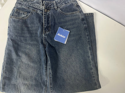 Budstar Vintage Washed Jeans High-Waisted & Slim-Fitting Comfortable & Versatile A Fashion Staple for Daily Styling