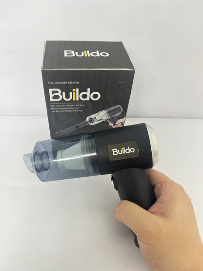 Buildo Mini Vacuum Cleaner for,2 in 1 Keyboard Vacuum Cleaner Wireless Handheld,Car Vacuum with Brushless Motor High Power 120W Rechargeable Easy to Clean Car Interior，Charging Cable not Included (Black)