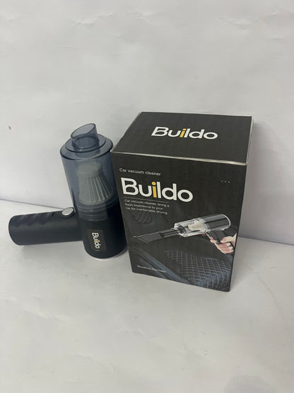 Buildo Mini Vacuum Cleaner for,2 in 1 Keyboard Vacuum Cleaner Wireless Handheld,Car Vacuum with Brushless Motor High Power 120W Rechargeable Easy to Clean Car Interior，Charging Cable not Included (Black)