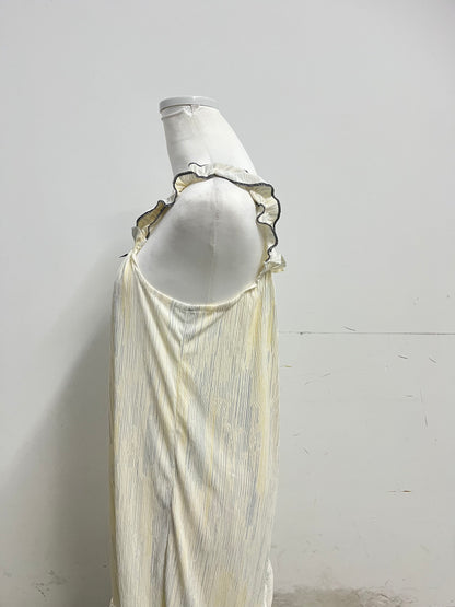 【Bunnyoung Pale Yellow Ruffled Strap Dress】—— Sweet & Airy Daily Wear