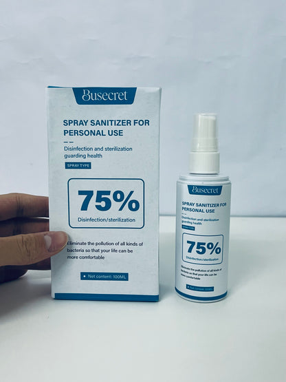 Busecret 75% Alcohol Personal Sanitizer Spray: Portable Health Protection Guardian