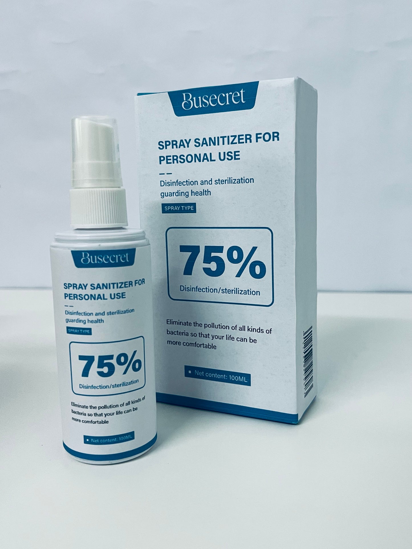 Busecret 75% Alcohol Personal Sanitizer Spray: Portable Health Protection Guardian