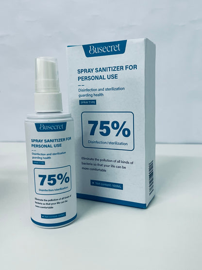 Busecret 75% Alcohol Personal Sanitizer Spray: Portable Health Protection Guardian
