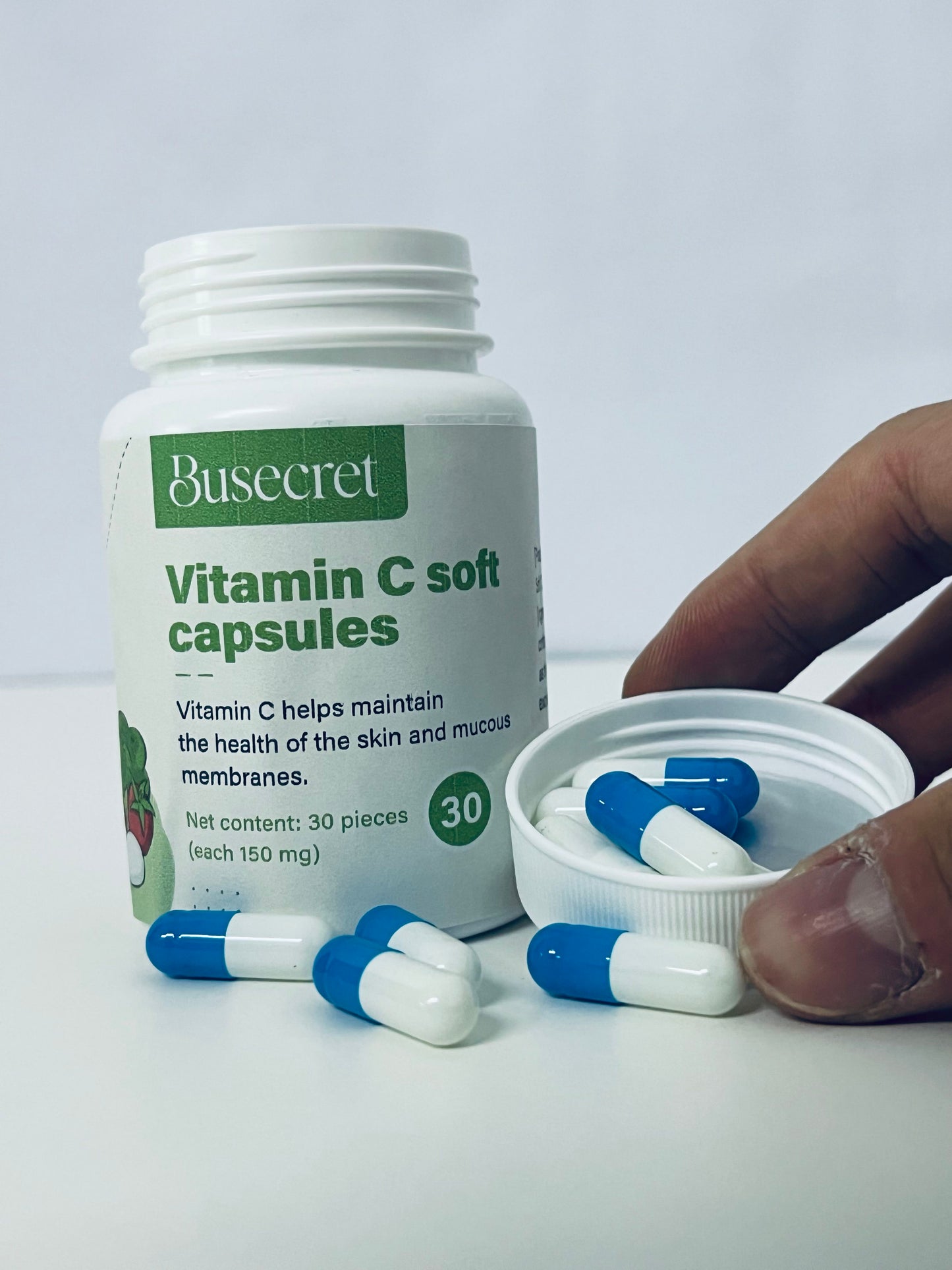 Busecret Vitamin C Soft Capsules: Daily Care Helper for Skin and Mucous Membranes