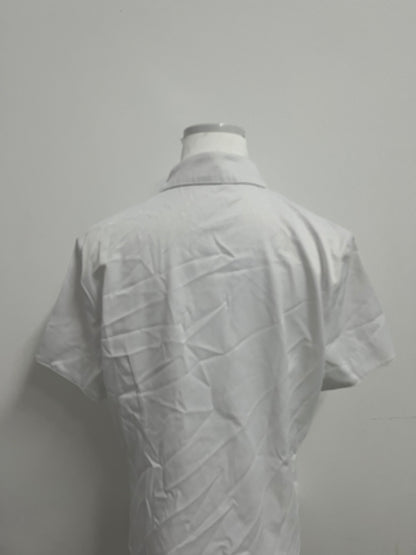 Busnail  Short Sleeve Dress Shirts Stretch Stain Shield Casual Button Down Shirts Solid Formal Shirt