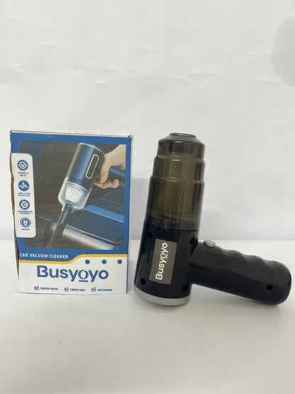 Busyoyo Handheld Car Vacuum Cleaner,  Vacuum Cleaner & Air Duster, High Power Vacuum Portable Cordless, Hand Held Vacuum Rechargeable with Multi-Nozzles for Home, Car, Office