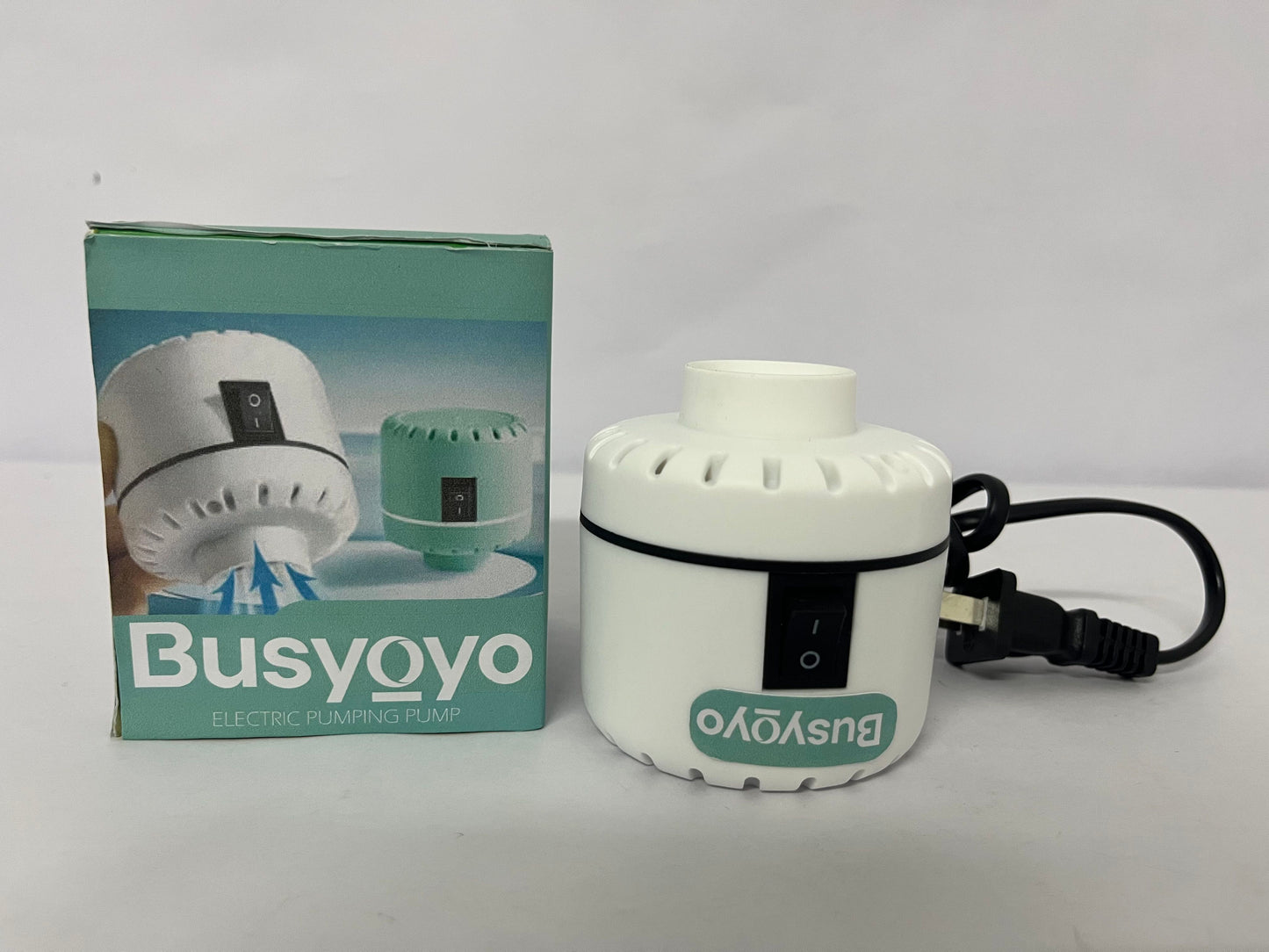 Busyoyo Electric Pump for Vacuum Storage Bags Travel Vacuum Pump for Various Vacuum Seal Bags Portable Air Pump for Compression Clothing Blanket Luggage