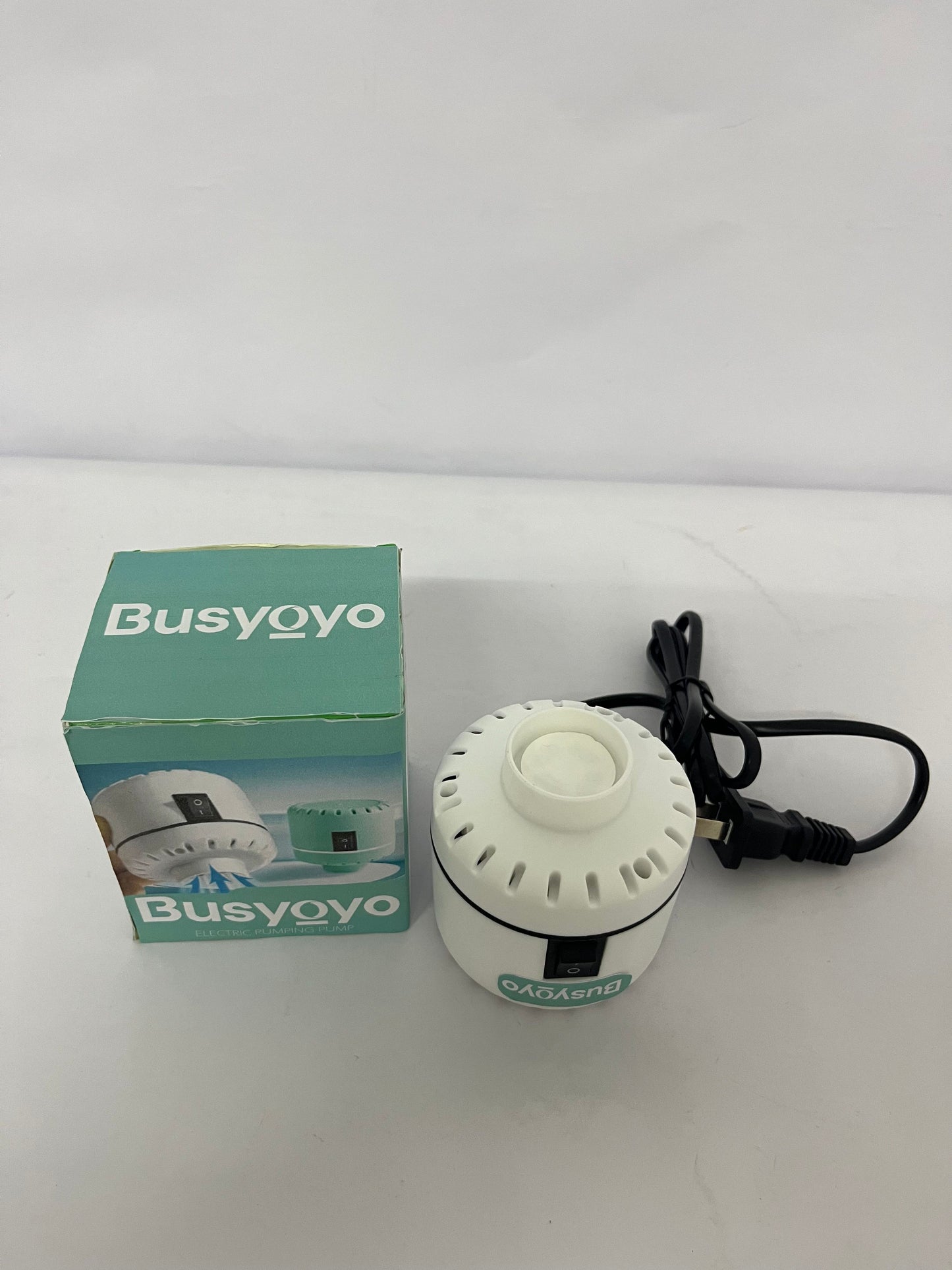 Busyoyo Electric Pump for Vacuum Storage Bags Travel Vacuum Pump for Various Vacuum Seal Bags Portable Air Pump for Compression Clothing Blanket Luggage
