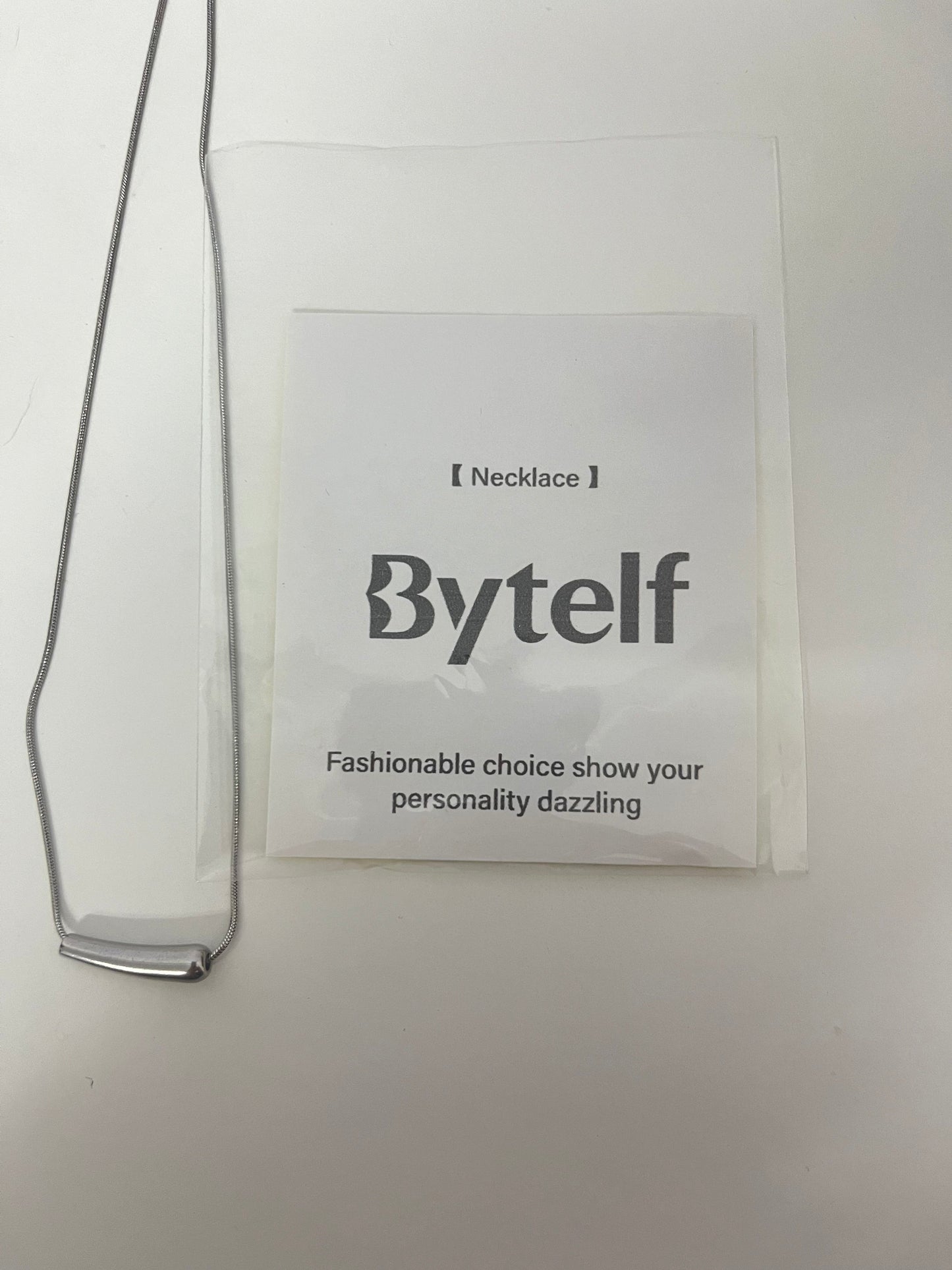【Bytelf Minimalist Bar Necklace】—— Sleek & Stylish Accessory for Daily Personality