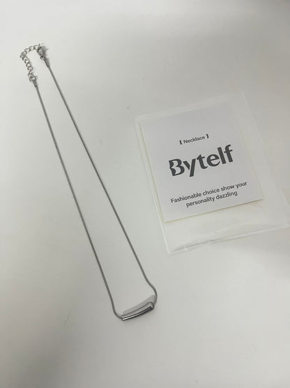 【Bytelf Minimalist Bar Necklace】—— Sleek & Stylish Accessory for Daily Personality