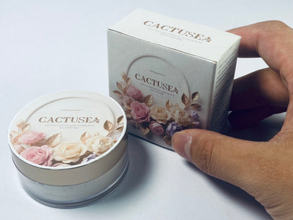 CACTUSEA Setting Powder, Silky Setting Powder For Creating Soft Glow Without Shine, Smooths Pores