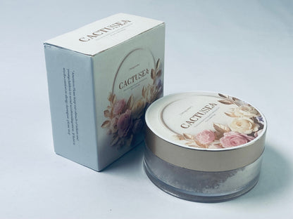 CACTUSEA Setting Powder, Silky Setting Powder For Creating Soft Glow Without Shine, Smooths Pores