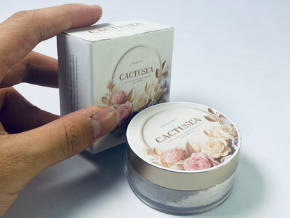 CACTUSEA Setting Powder, Silky Setting Powder For Creating Soft Glow Without Shine, Smooths Pores