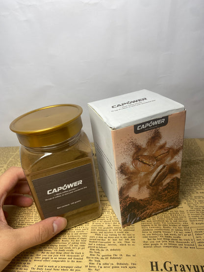 CAPOWER  Instant Coffee, Dark Roast, French Roast, 1 Jars (3.4 Oz Each)