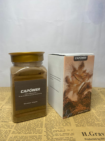 CAPOWER  Instant Coffee, Dark Roast, French Roast, 1 Jars (3.4 Oz Each)