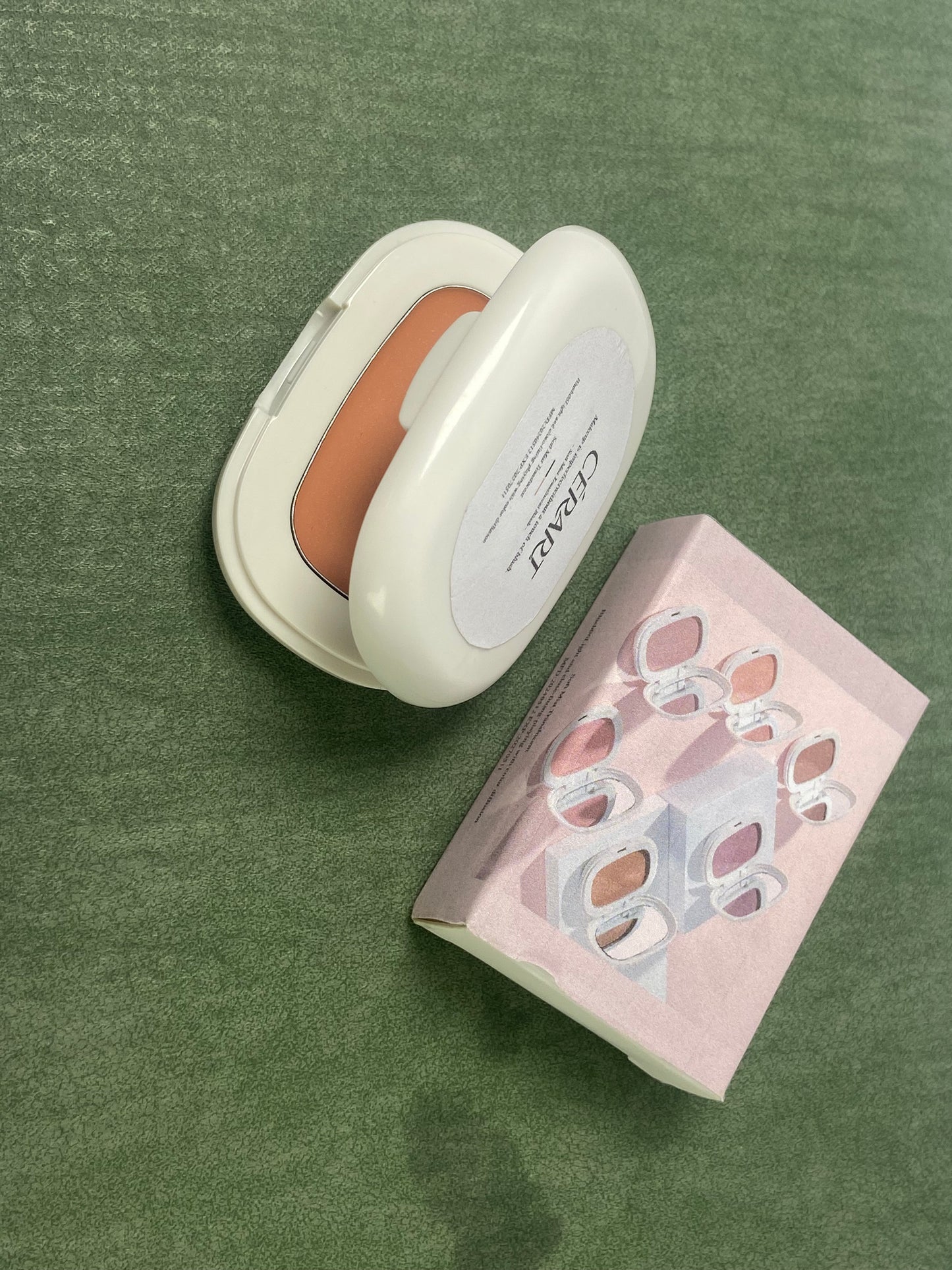 CÉRART Cheek rouges Powder Blush Matte Single Color Blush, Pressed Blush Face Makeup Blusher High Pigment Blush for Colorful, Long-wear Glow, Natural Flush Tint for Cheeks