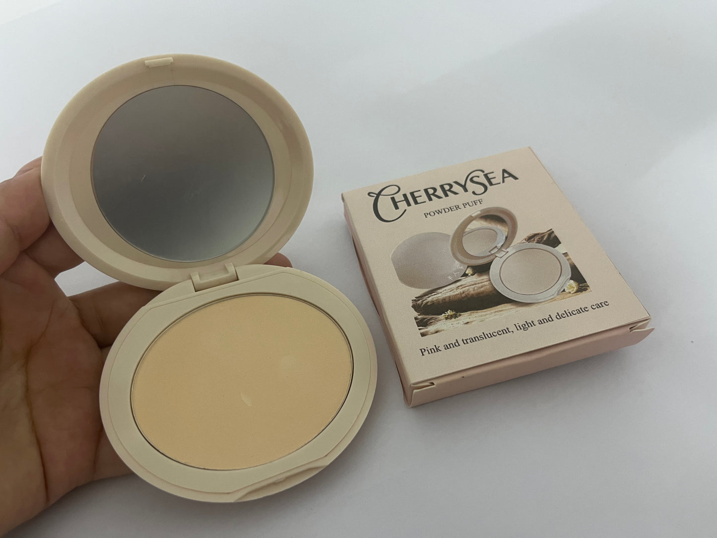 CHERRYSEA Oil Control Face Pressed Powder,Matte Smooth Flawless Setting Powder Makeup,Waterproof Long Lasting Finishing Powder,Cruelty Free Lightweight Face Cosmetics,0.35Oz (#2-NATURAL BEIGE)