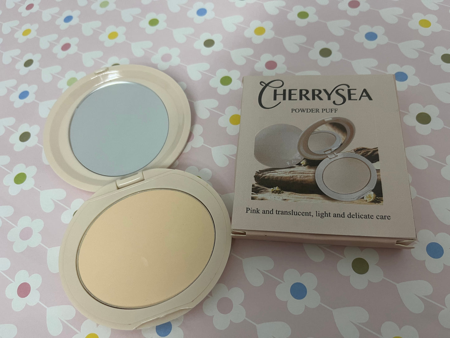 CHERRYSEA Oil Control Face Pressed Powder,Matte Smooth Flawless Setting Powder Makeup,Waterproof Long Lasting Finishing Powder,Cruelty Free Lightweight Face Cosmetics,0.35Oz (#2-NATURAL BEIGE)