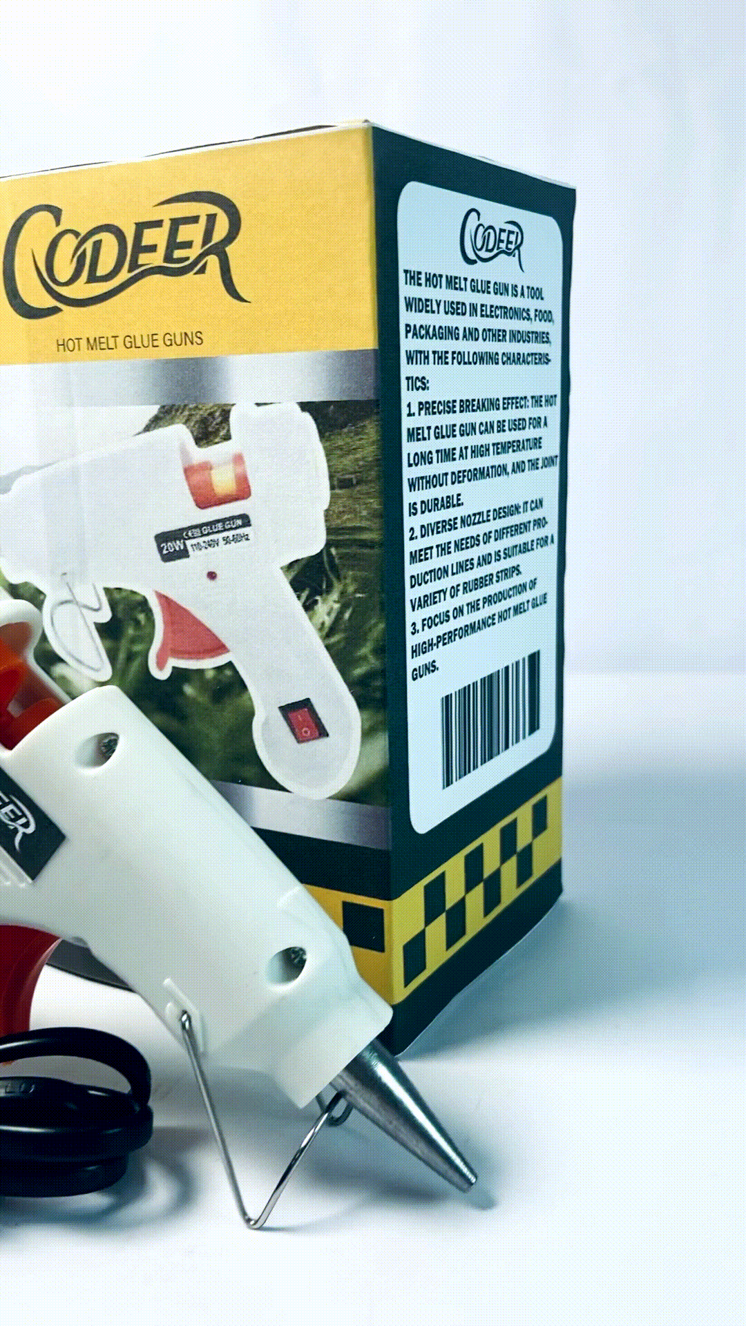 CODEER Hot Glue Gun Kit, Fast Preheating Hot Melt, High Temp for Crafts DIY Arts
