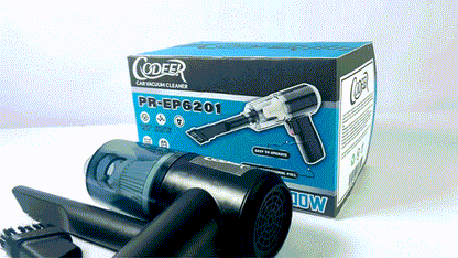 CODEER Handheld Vacuum Cleaner, Air Duster, 120W High Power Hand Held Vacuum and Multi-Nozzles for Car, Home, Office, Pet