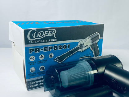 CODEER Handheld Vacuum Cleaner, Air Duster, 120W High Power Hand Held Vacuum and Multi-Nozzles for Car, Home, Office, Pet