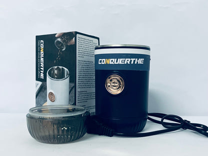 CONQUERTHE Coffee Grinder – Electric, Portable, Small, Quiet Adjustable Mini Conical Burr Coffee Bean Mill, 20 Grind Settings for Espresso, Pour-Over, French Press Moka,for Home Use