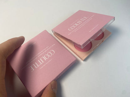 COOLITTLE Matte Blusher Powder Palette Blending Mood Cheek  4 Blendable Shades Fairy Pink Blusher in Lightweight Smooth Powder Vegan Makeup 1.84 ounces