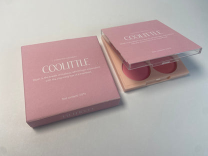 COOLITTLE Matte Blusher Powder Palette Blending Mood Cheek  4 Blendable Shades Fairy Pink Blusher in Lightweight Smooth Powder Vegan Makeup 1.84 ounces
