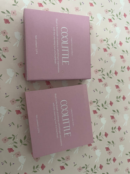 COOLITTLE Matte Blusher Powder Palette Blending Mood Cheek  4 Blendable Shades Fairy Pink Blusher in Lightweight Smooth Powder Vegan Makeup 1.84 ounces