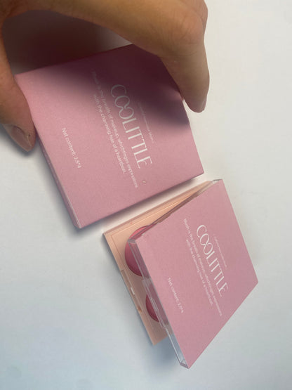 COOLITTLE Matte Blusher Powder Palette Blending Mood Cheek  4 Blendable Shades Fairy Pink Blusher in Lightweight Smooth Powder Vegan Makeup 1.84 ounces