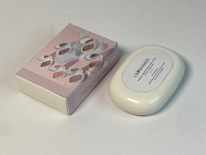 CROWNMISS Powder Blush, Radiant Glow Face Blusher, Blendable Formula, Lasting Moisturizing, Ultra Fine Lightweight Texture, Natural Cherry Color