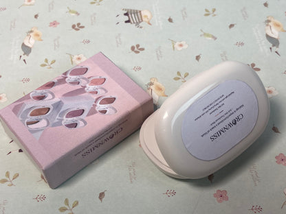 CROWNMISS Powder Blush, Radiant Glow Face Blusher, Blendable Formula, Lasting Moisturizing, Ultra Fine Lightweight Texture, Natural Cherry Color