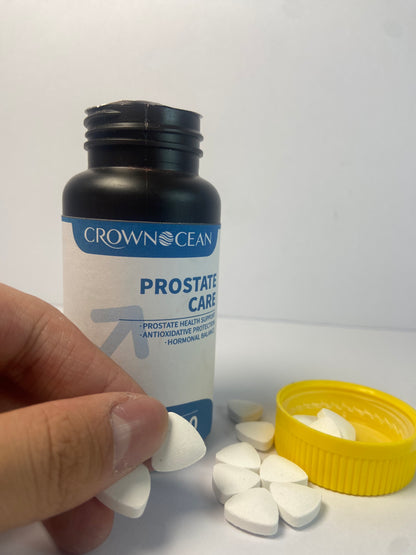 CROWNOCEAN Prostate Health Supplements for Men – Saw Palmetto for Men with Zinc, Pygeum & Pumpkin Seed – Prostate Supplements for Urinary Flow, Bladder Control & Hormonal Balance – 60 Vegan tablets