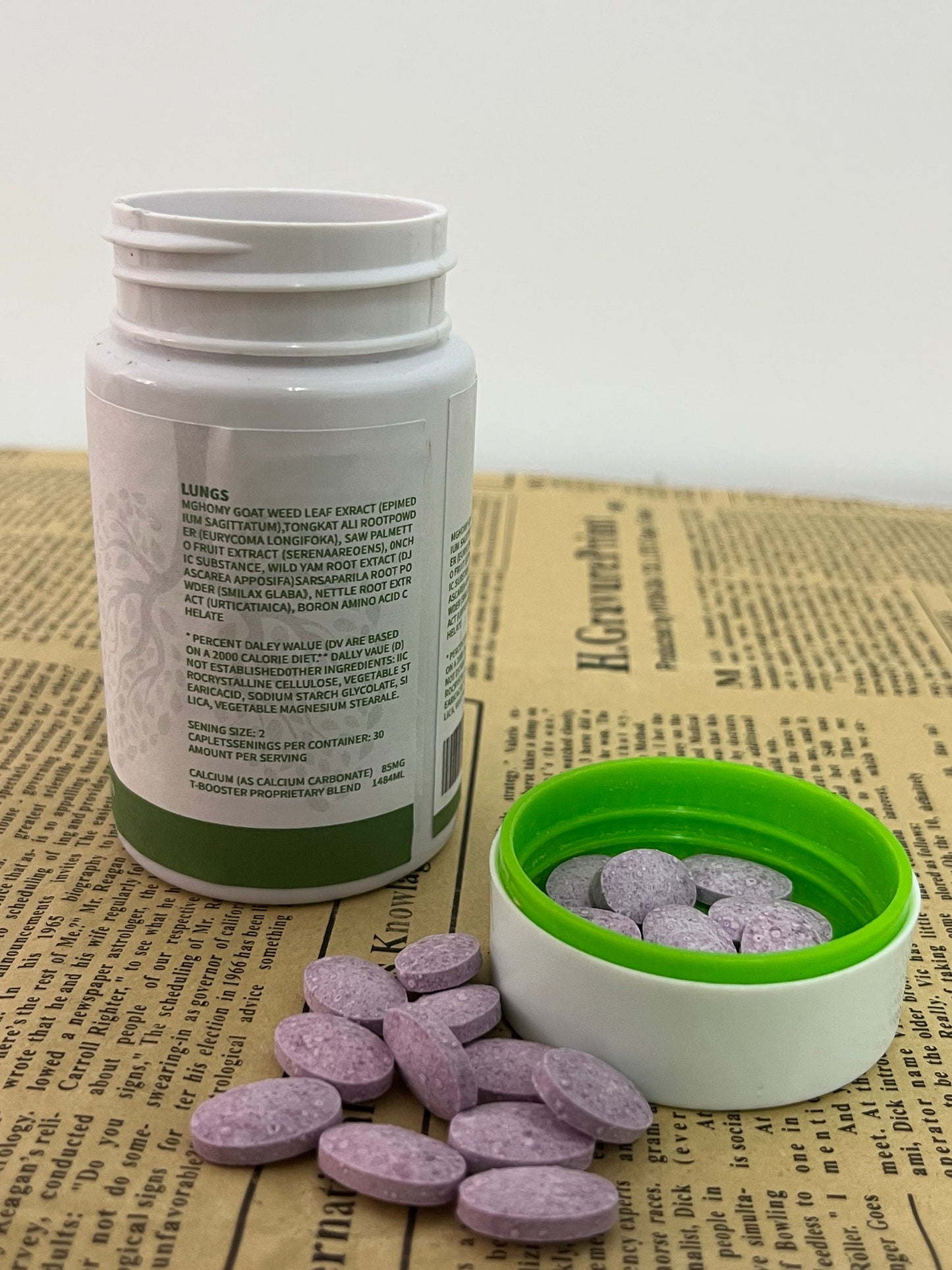 CROWNOCEAN Dietary food supplements Lung Formula – Organic Respiratory Support for Lung Health –60 Tablets – Non GMO Fair for Life Vegan