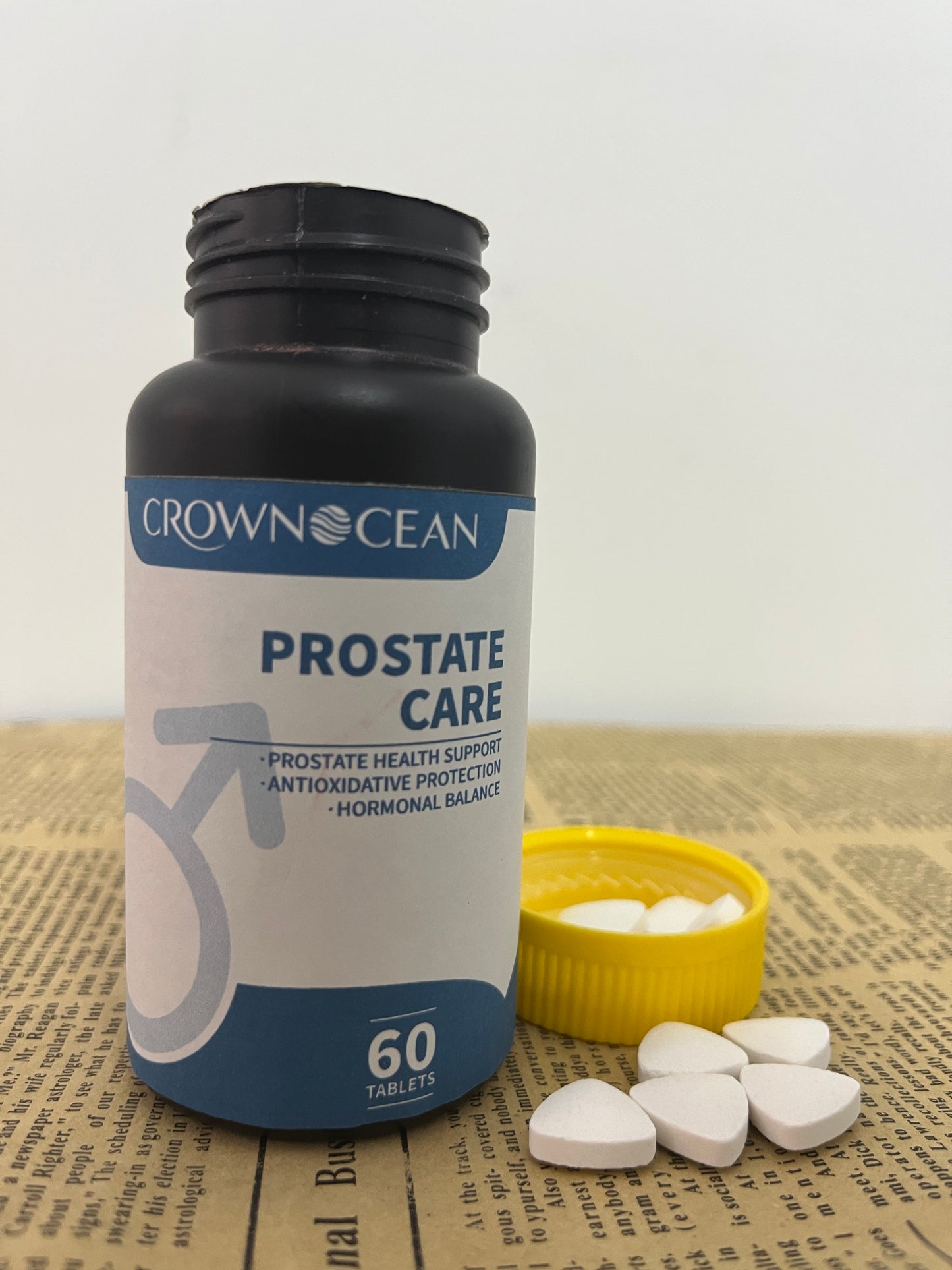 CROWNOCEAN Prostate Health Supplements for Men – Saw Palmetto for Men with Zinc, Pygeum & Pumpkin Seed – Prostate Supplements for Urinary Flow, Bladder Control & Hormonal Balance – 60 Vegan tablets