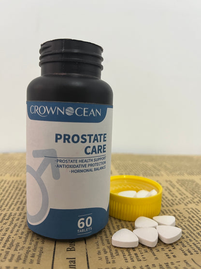 CROWNOCEAN Prostate Health Supplements for Men – Saw Palmetto for Men with Zinc, Pygeum & Pumpkin Seed – Prostate Supplements for Urinary Flow, Bladder Control & Hormonal Balance – 60 Vegan tablets