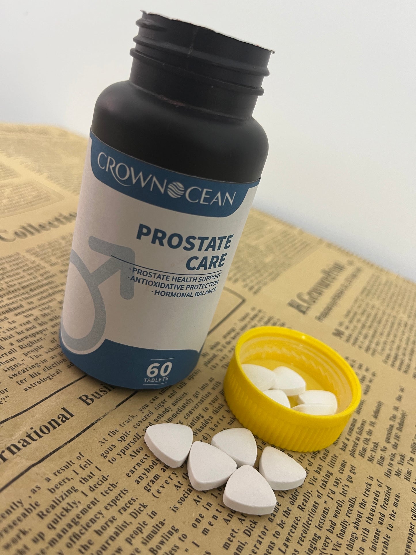 CROWNOCEAN Prostate Health Supplements for Men – Saw Palmetto for Men with Zinc, Pygeum & Pumpkin Seed – Prostate Supplements for Urinary Flow, Bladder Control & Hormonal Balance – 60 Vegan tablets