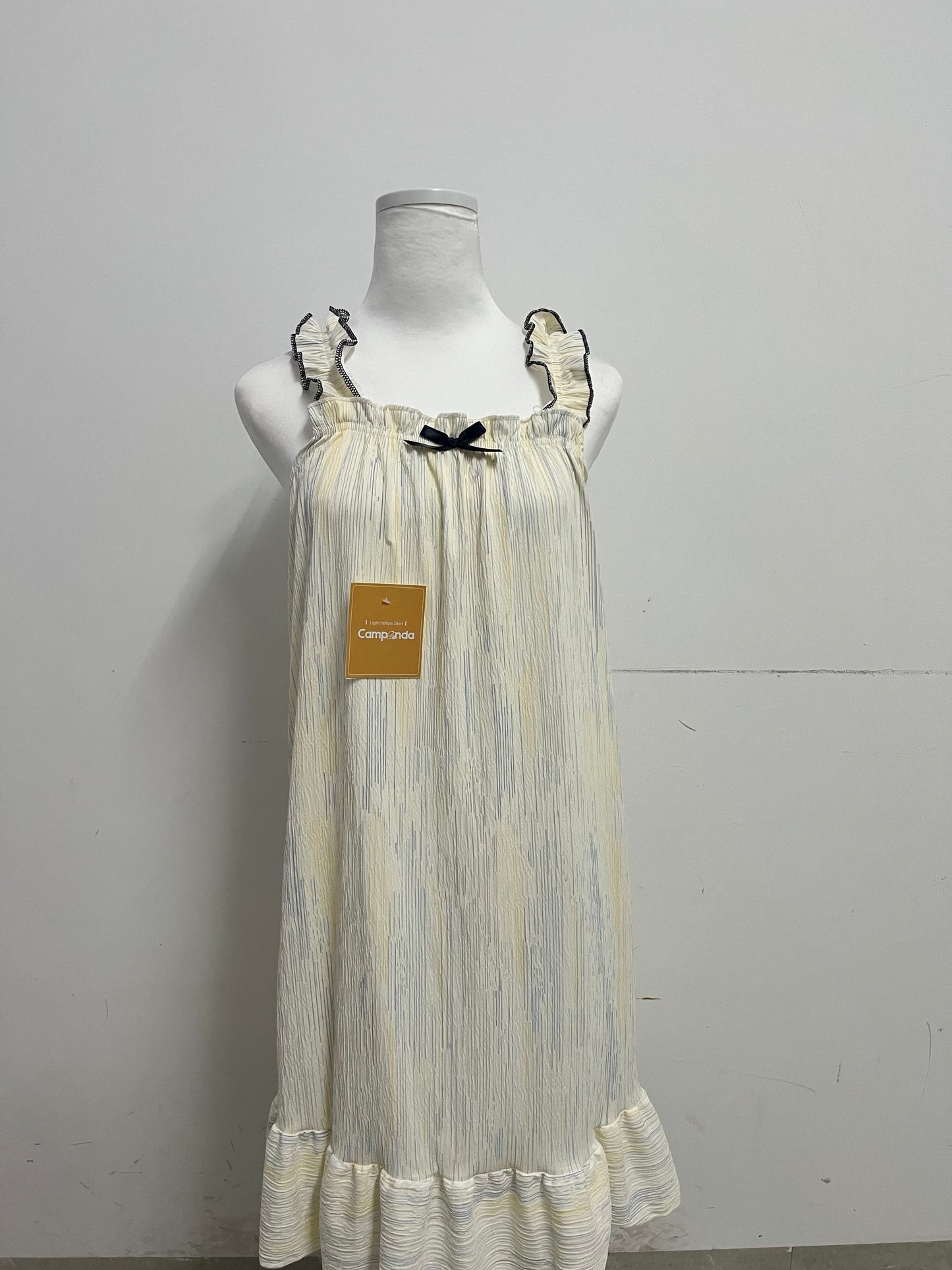 Campanda Sleepwear 100% Cotton Nightgowns for Women Sleeveless Sleep Dress Ladies Gowns Sleepwear with Pockets