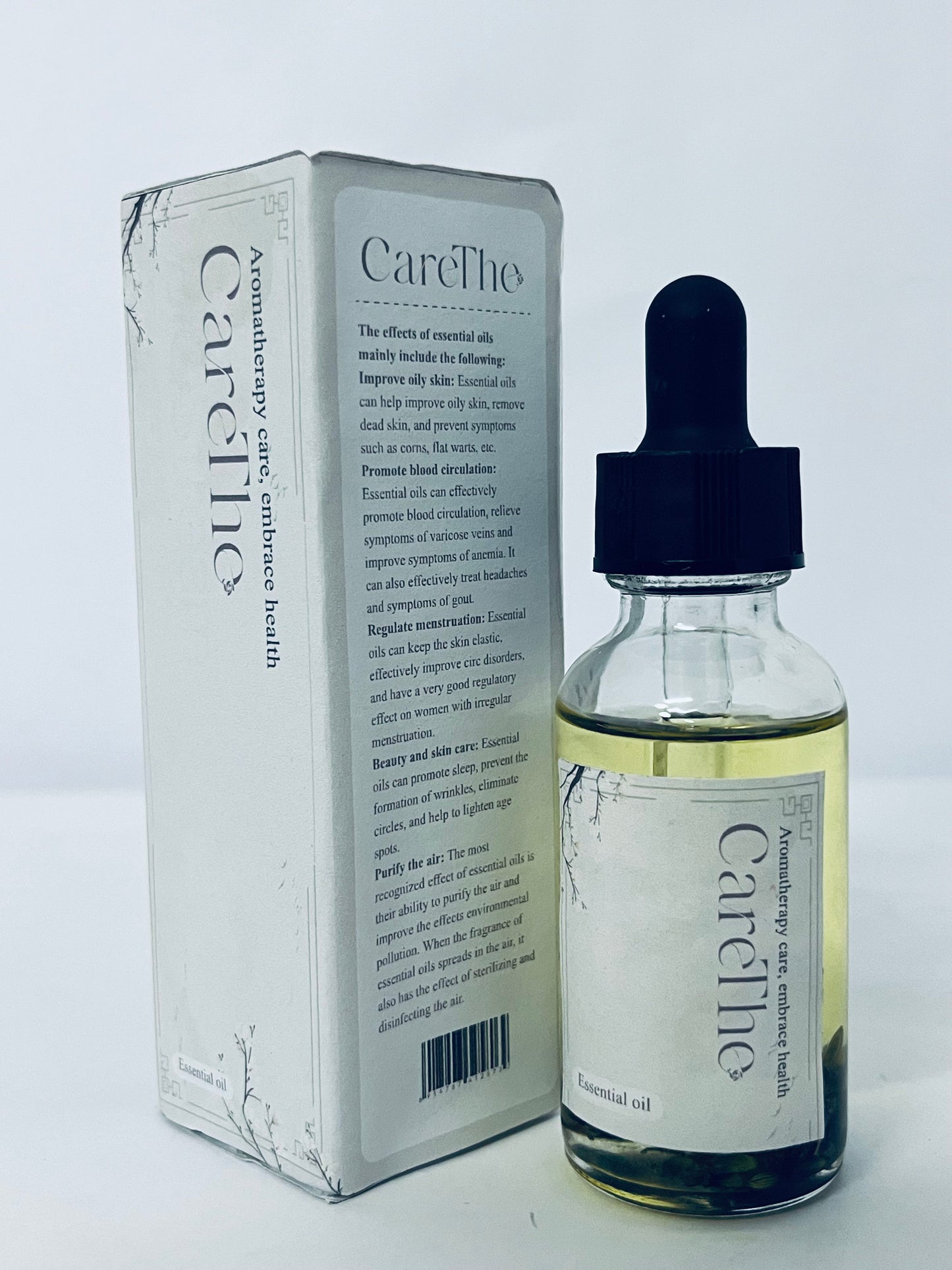 CareThe Lemon Essential Oil - 4 Fl Oz – Natural Lemon Oil - for Diffuser, Face, Skin Care, Aromatherapy, Hair Care, Scalp and Body Massage - with Dropper