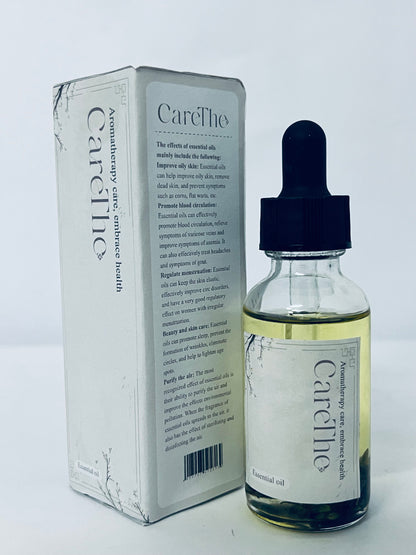 CareThe Lemon Essential Oil - 4 Fl Oz – Natural Lemon Oil - for Diffuser, Face, Skin Care, Aromatherapy, Hair Care, Scalp and Body Massage - with Dropper
