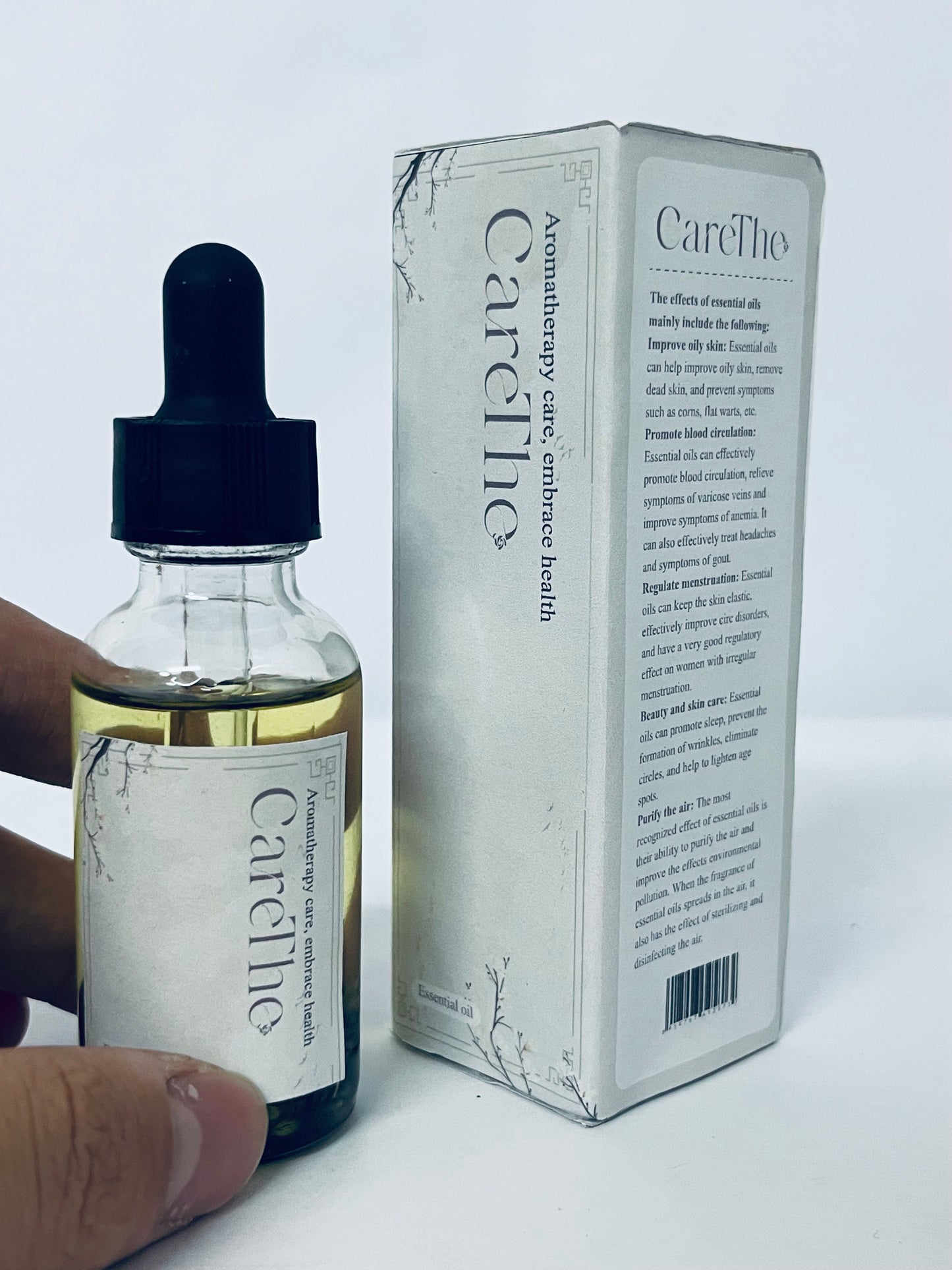 CareThe Lemon Essential Oil - 4 Fl Oz – Natural Lemon Oil - for Diffuser, Face, Skin Care, Aromatherapy, Hair Care, Scalp and Body Massage - with Dropper